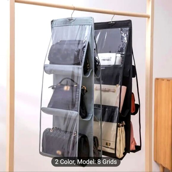 6 grid NWT Purse Organizer for Closet - Picture 2 of 7